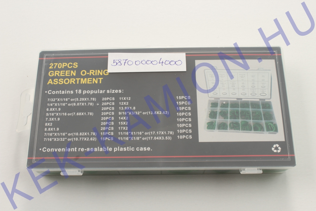 O-gyűrű készlet 260db-os