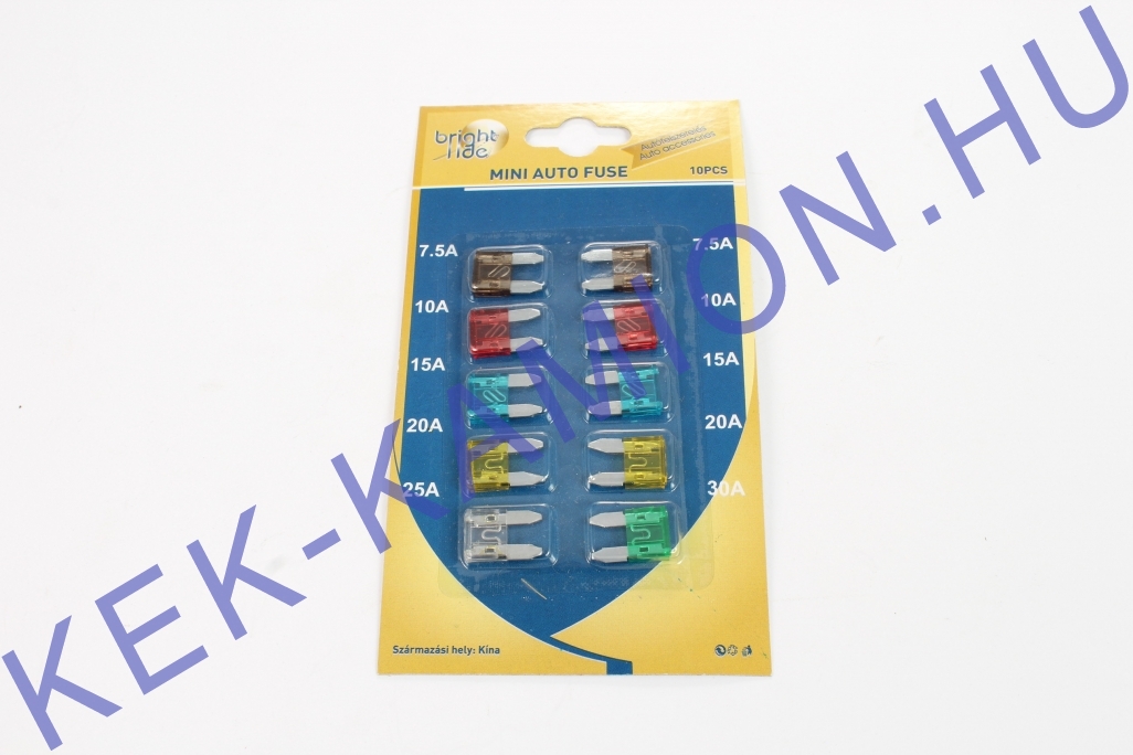 Biztosíték készlet MINI késes 10db-os